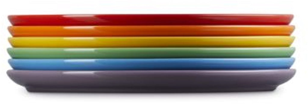 Le Creuset - Dinner plates - rainbow - set of 6