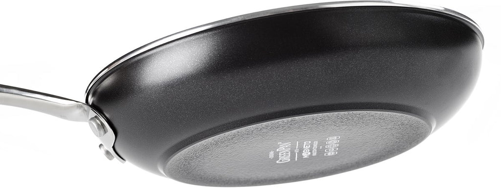 Greenpan Brussels Keramische Inductie Wokpan zonder deksel Ø28cm - 3.6L – PFAS-vrij – Inductie Wokpan – Ovenbestendig tot 220°C – Vaatwasserbestendig – Snelle opwarming – RVS handgrepen – Zwart