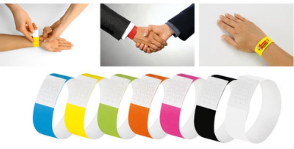 Sigel event wristbands super soft 255x25mm neon green 120 pieces