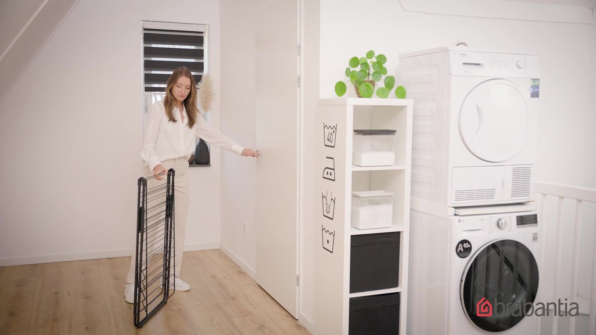 Brabantia HangOn Droogrek 25m - Inklapbaar Wasrek - White