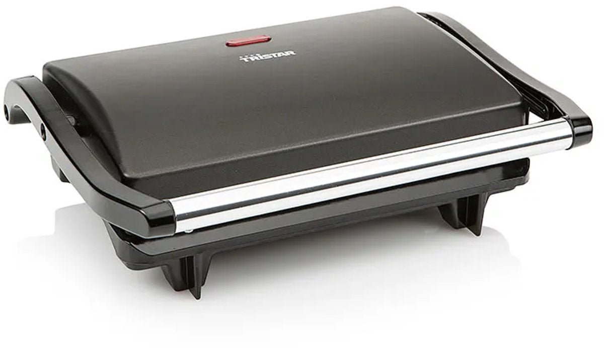 Tristar Contactgrill - GR-2650 - 700W - Tosti apparaat - Panini grill- 22,5x14cm bakoppervlak - Verticaal opbergen - Zwart