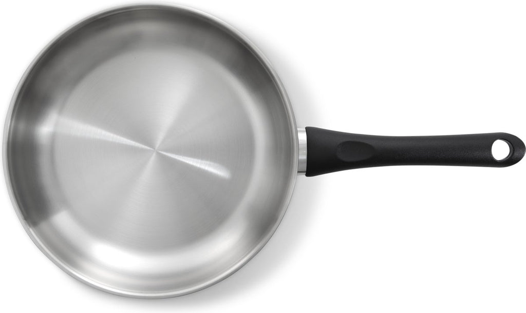 BK Bold Frying Pan 24cm - PFAS-free non-stick coating - Induction frying pan - Stainless steel skillet - Stay-cool handles - Oven safe up to 160°C - Stay-cool handles - Without lid - Silver