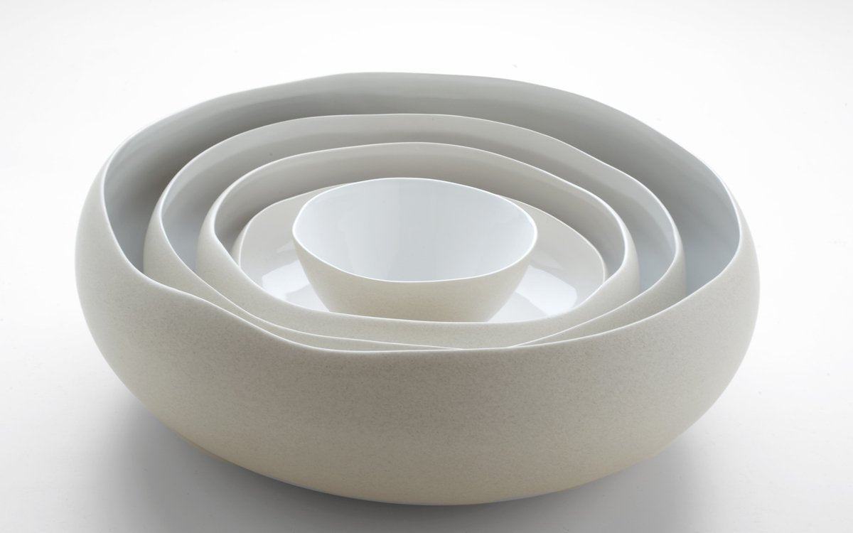Medard de Noblat - Oslo White - Bowl 22 x 22 x 7.8 cm - Stoneware