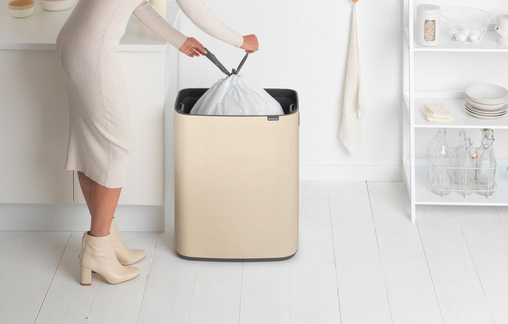 Brabantia Bo Touch Bin Prullenbak - 1 vak - 60 liter - Soft Beige
