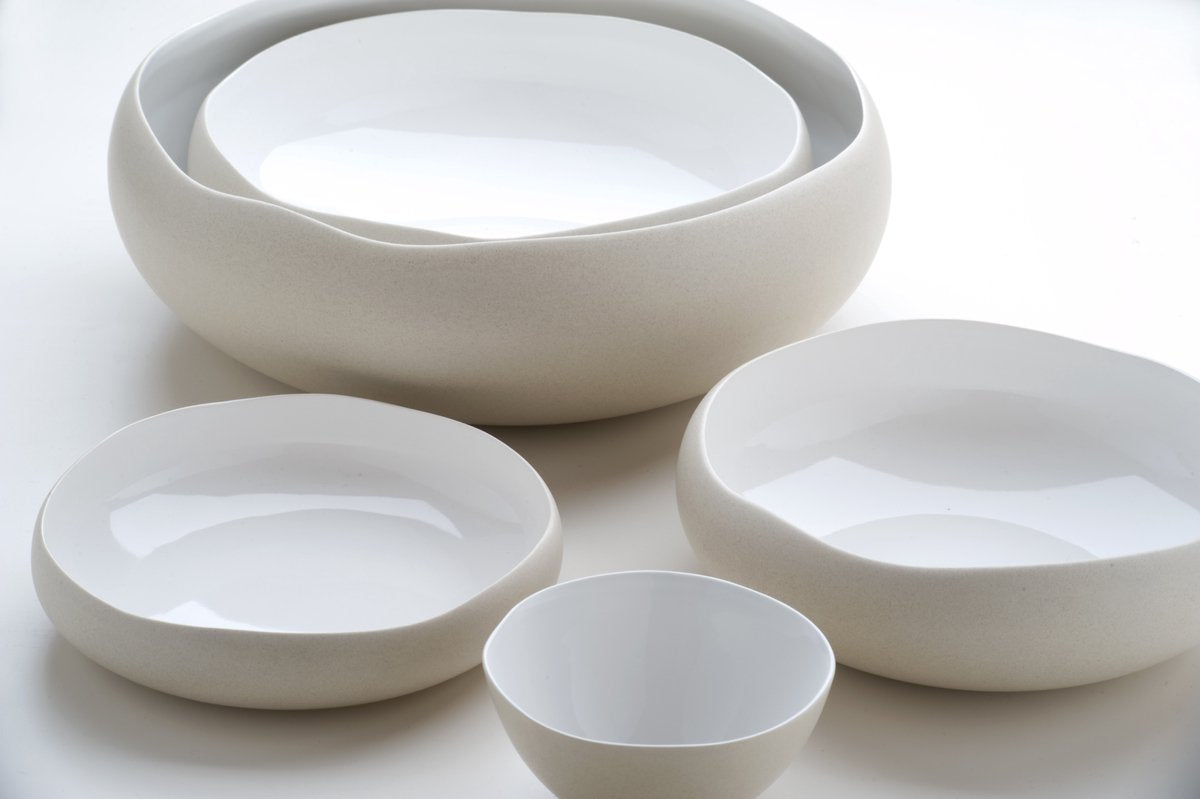 Medard de Noblat - Oslo White - Bowl 22 x 22 x 7.8 cm - Stoneware