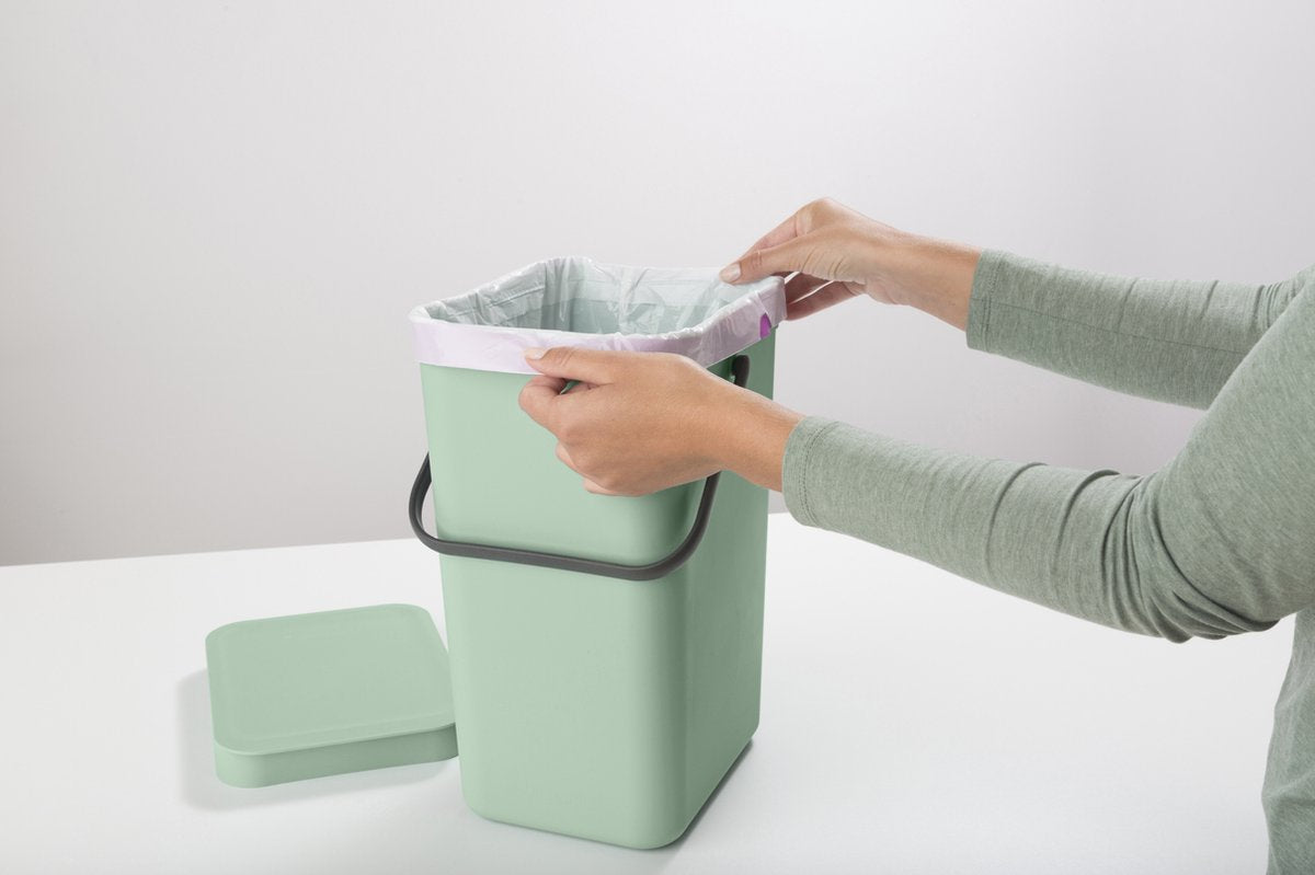 Brabantia Sort & Go Prullenbak - 12 liter - Jade Green