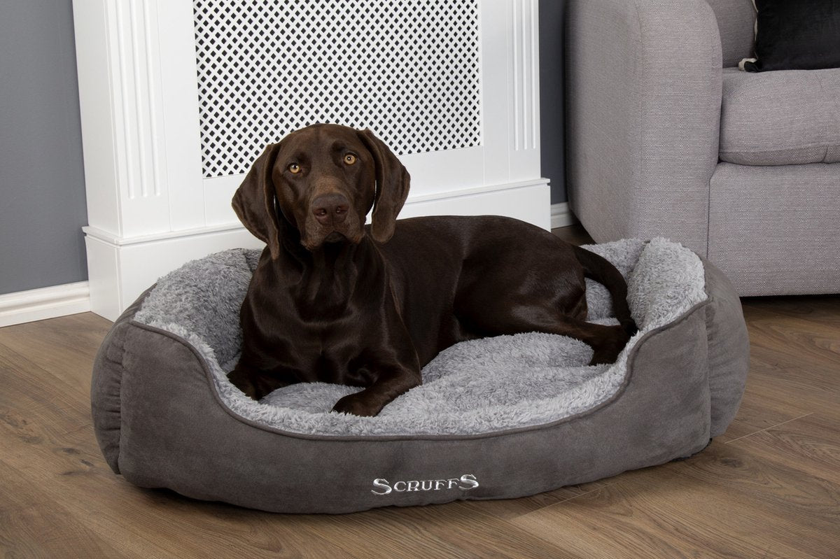 Scruffs Cosy - Comfortabele Zacht Gevoerde Hondenmand - Karamel Bruin - Medium 60 x 50 cm