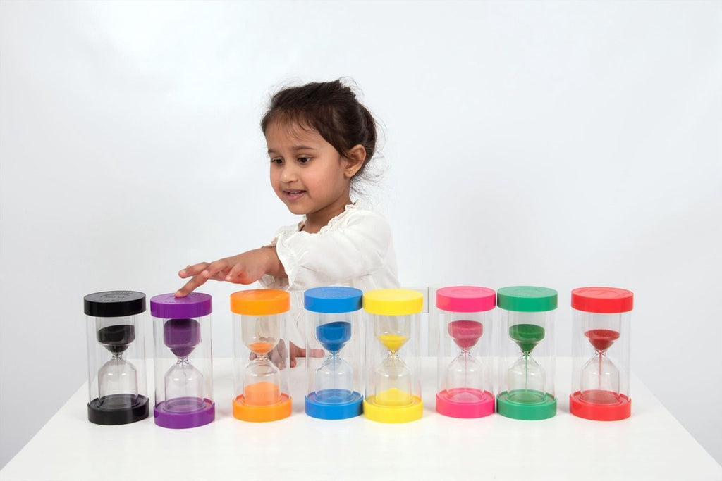 TickiT zandloper educatief speelgoed ColourBright 30 minuten zwart.