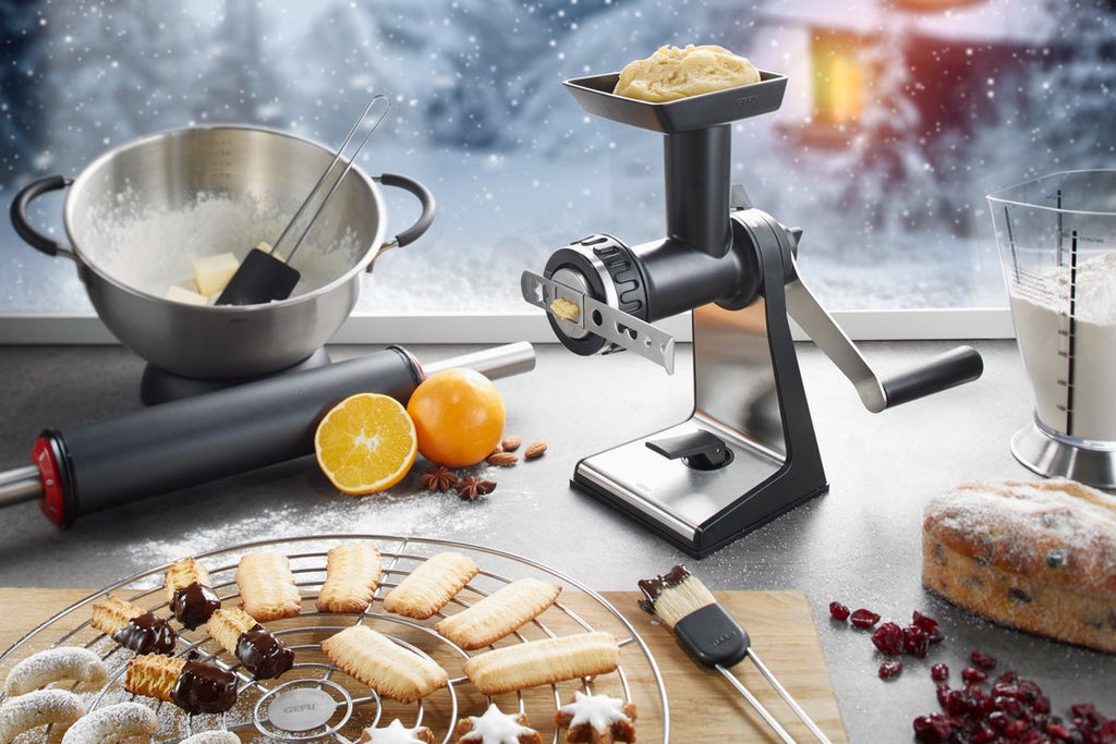 GEFU TRANSFORMA Drum Grater – With 3 LASER CUT Drums – Stainless Steel – For Vegetables, Cheese, Nuts, and Chocolate