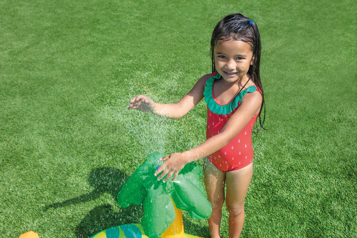 Intex Little Dino Opblaaszwembad met glijbaan - 191 x 152 x 58 cm