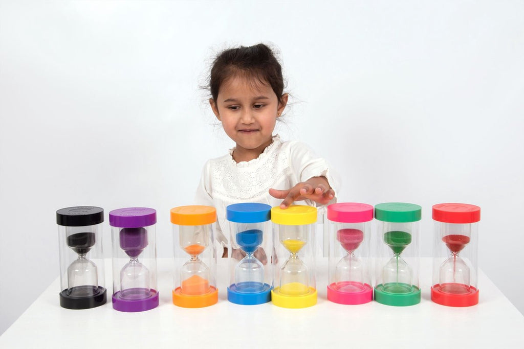 TickiT zandloper educatief speelgoed ColourBright 30 minuten zwart.
