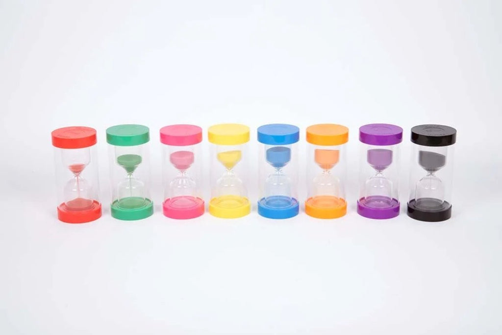 TickiT zandloper educatief speelgoed ColourBright 30 minuten zwart.