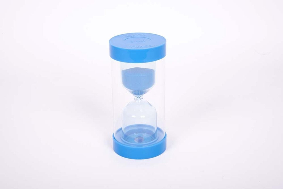 TickiT zandloper educatief speelgoed ColourBright 30 minuten zwart.