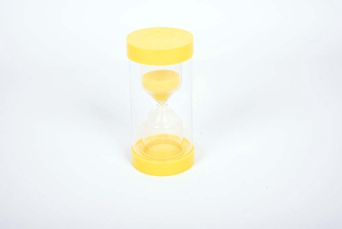 TickiT zandloper educatief speelgoed ColourBright 30 minuten zwart.