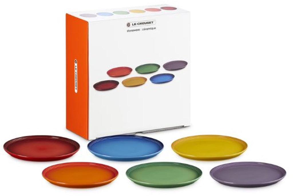 Le Creuset - Dinner plates - rainbow - set of 6