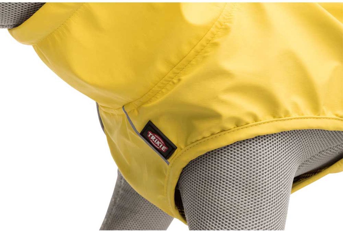 Trixie Regenjas Hond - Vimy - Geel - Ruglengte 62 cm - 3XL