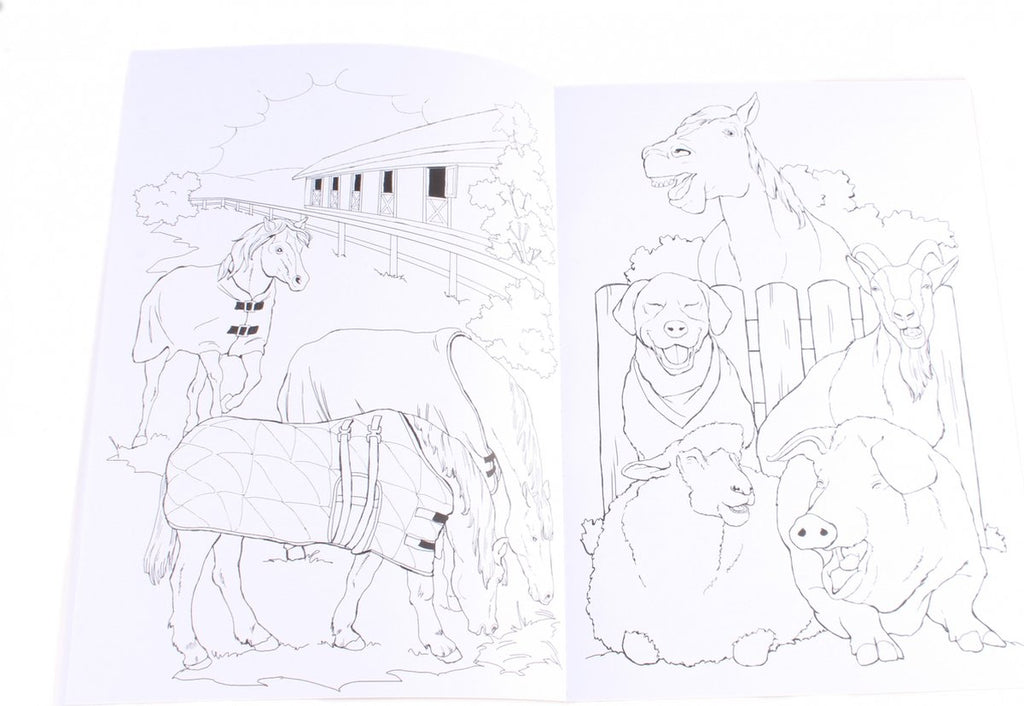 Tactic Selecta Boerderijdieren Kleurboek - 48 Pagina's - Kleurboek voor Kinderen - Boerderij - Vanaf 2 Jaar