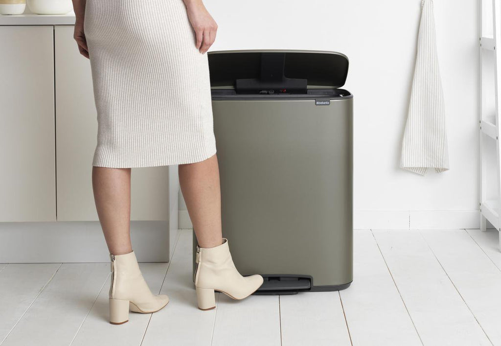 Brabantia Bo Prullenbak - 60 liter - 1 vak - Platinum