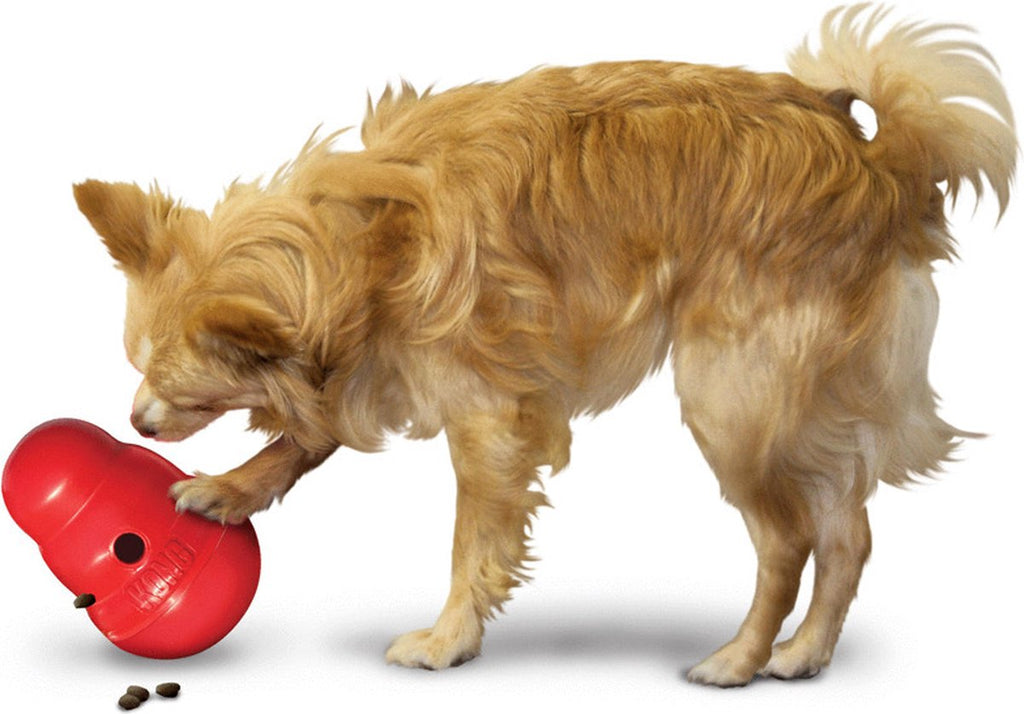 KONG Snack Dispenser Wobbler - Dog Toy - size L - 19 cm - Red