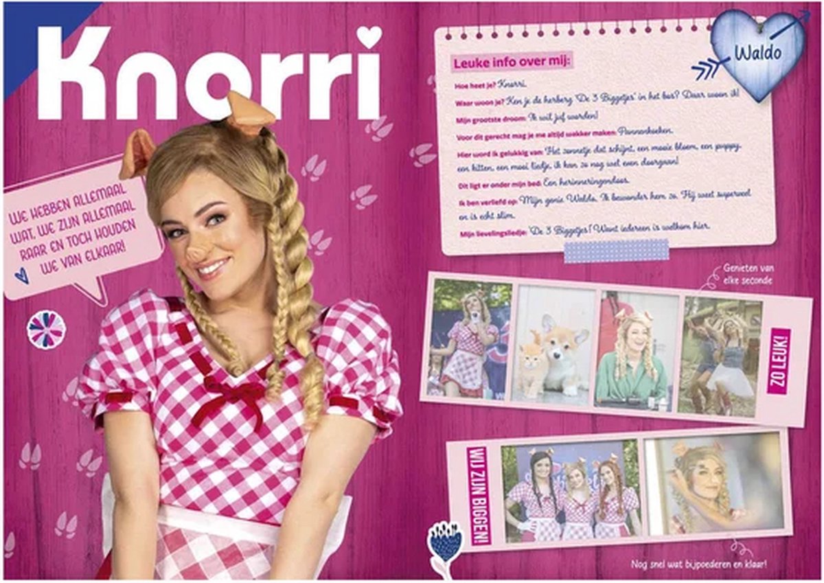 K3 sticker book - fan book with stickers - The 3 Little Piglets