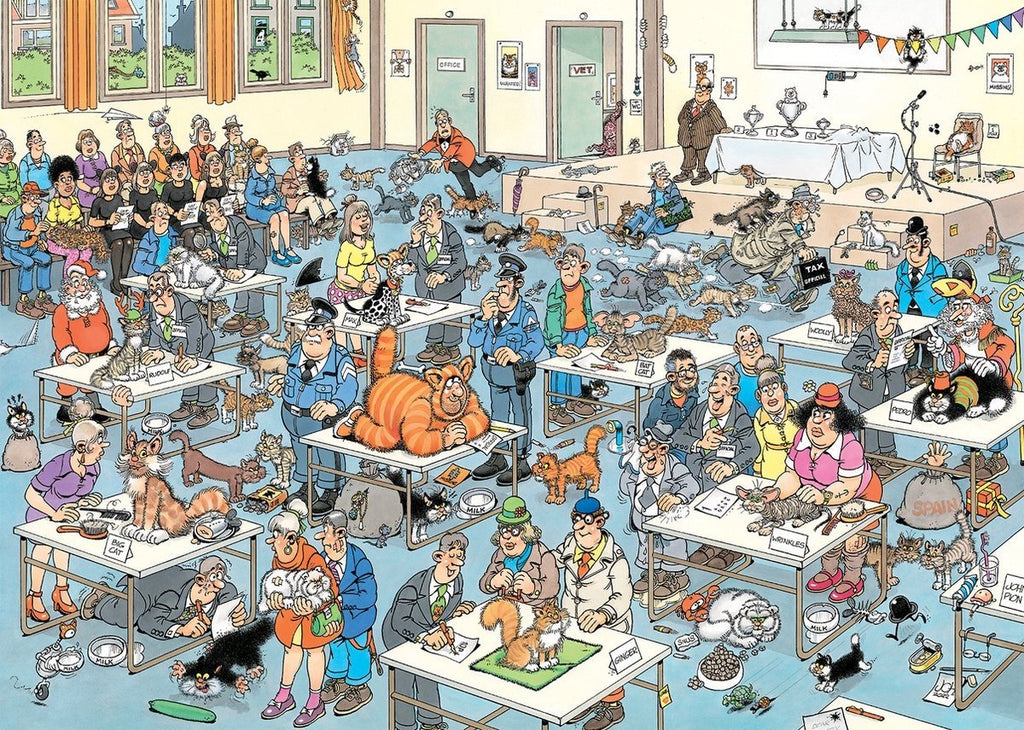 Jan Van Haasteren - Cat Show - 1000 piece puzzle