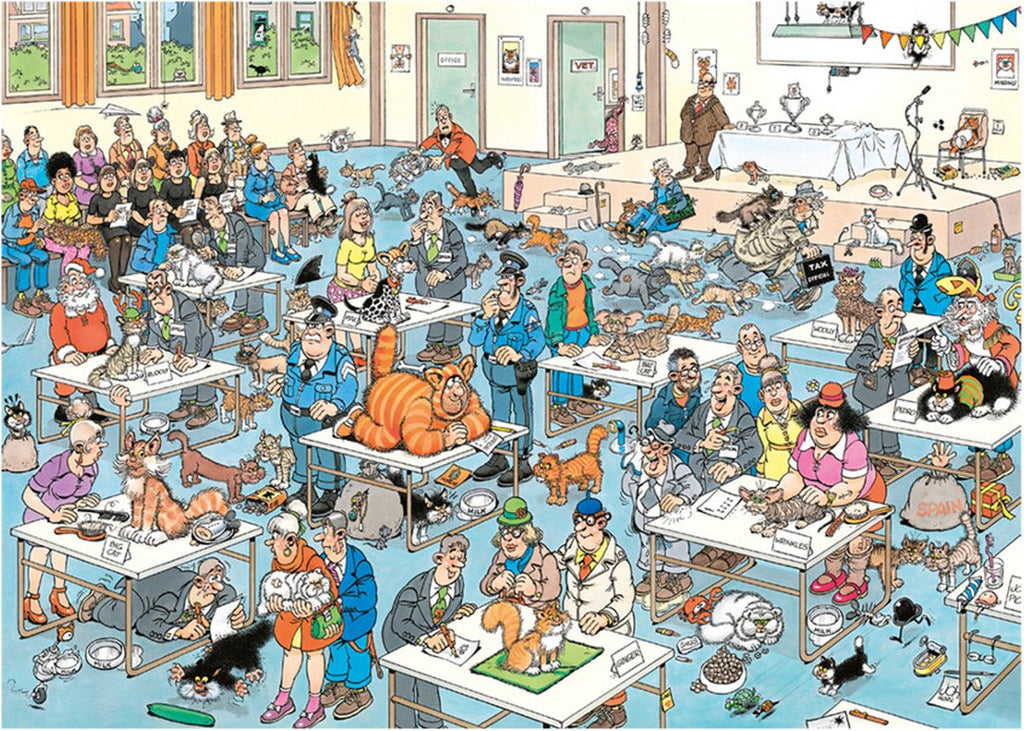 Jan Van Haasteren - Cat Show - 1000 piece puzzle