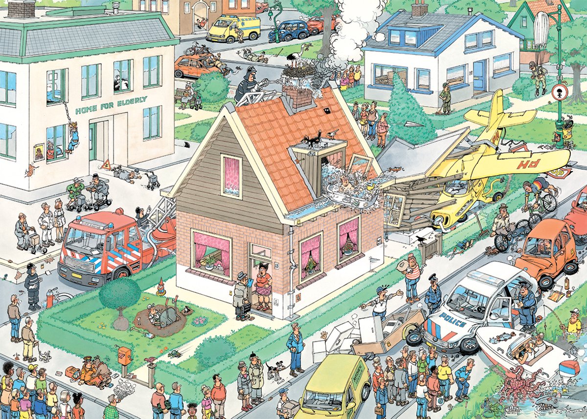 Jan van Haasteren - De wet van Murphy - 1000 stukjes puzzel - Legpuzzel volwassenen