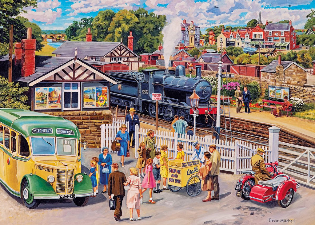 Gibsons - Treats at the Station (door Trevor Mitchell) - 1000 stukjes 68×49cm (b×h) - Legpuzzel voor volwassenen