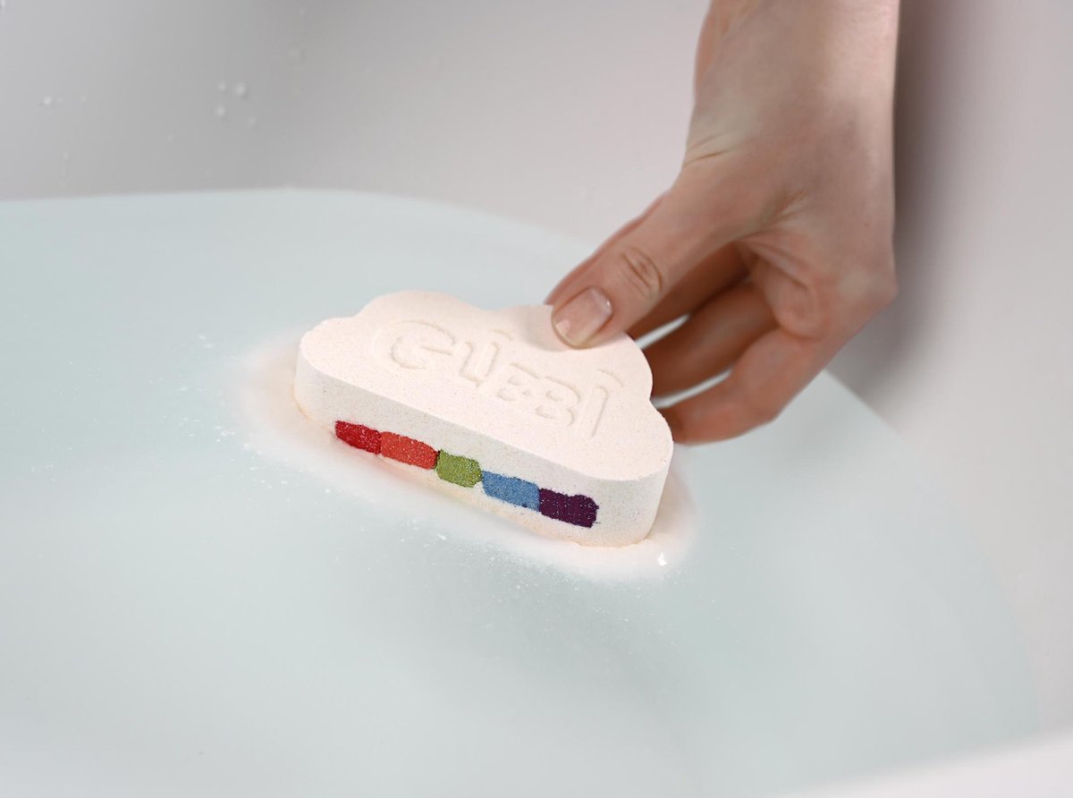 Glibbi Boom Regenboog - Badbom - vanaf 3 jaar - dermatologisch getest