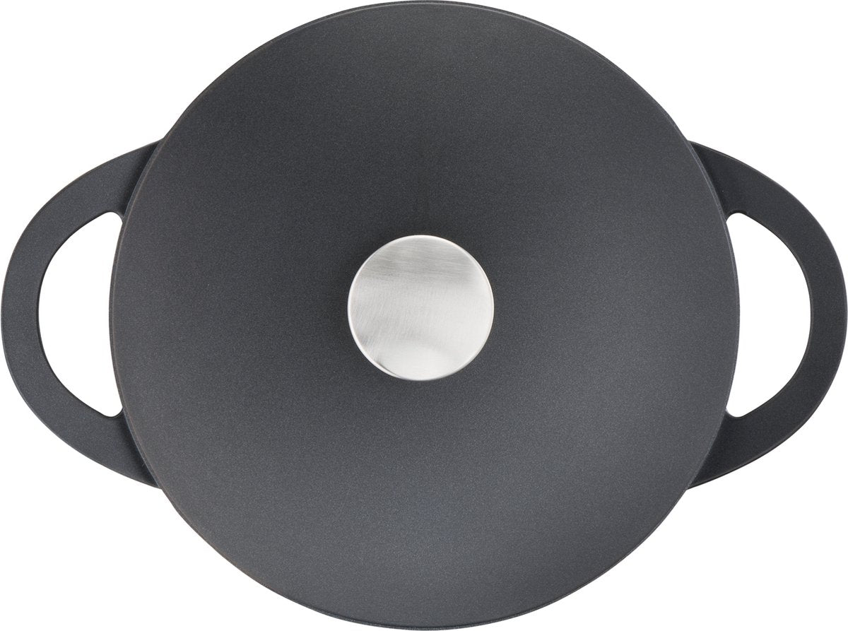 Tefal Trattoria - Braadpan - Ø28 cm - Inclusief Deksel - Gietijzer - Geschikt voor Inductie