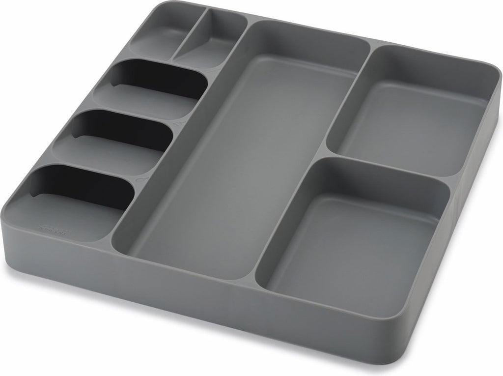 Joseph Joseph Cutlery Organizer 8-compartment - DrawerStore - Grey - Sorting compartments