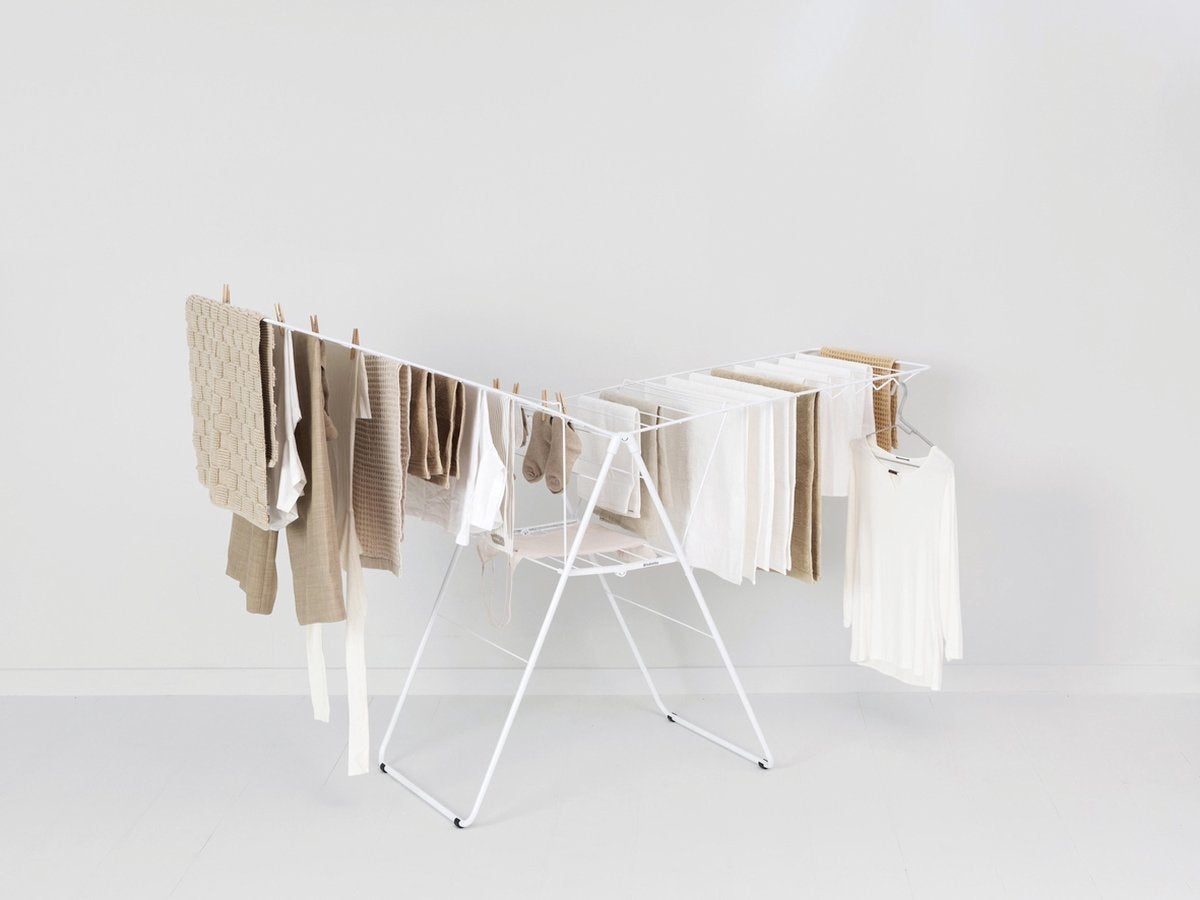 Brabantia HangOn Droogrek 25m - Inklapbaar Wasrek - White
