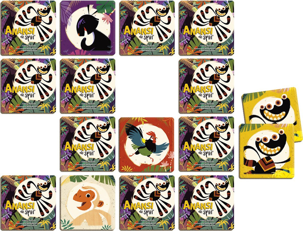 Anansi the spider memory game - memory game - educational toys - Bambolino Toys