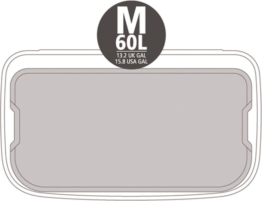 Brabantia Bo Touch Bin Prullenbak - 1 vak - 60 liter - Soft Beige