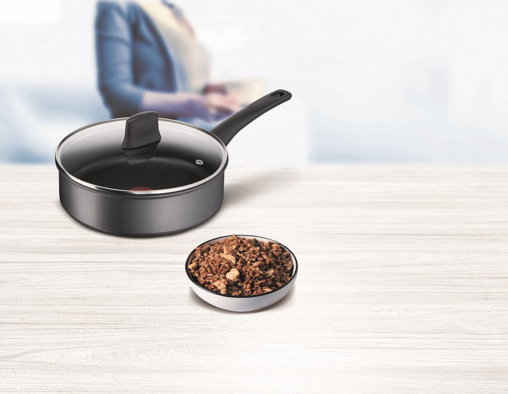Tefal Easy Chef - Sauté Pan - Ø24 cm - Includes Lid - Suitable for Induction - Non-stick Coating