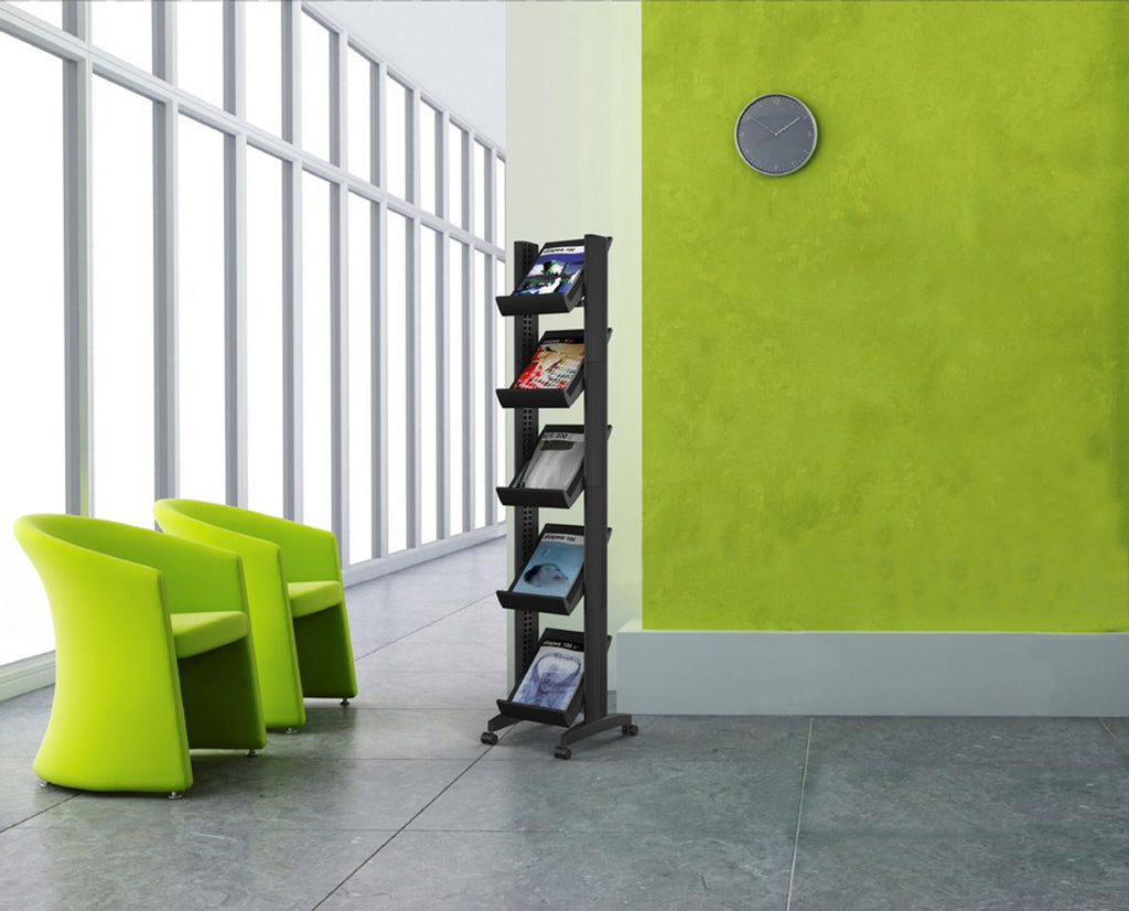 Paperflow Corner - Magazine Rack - Black - Polystyrene