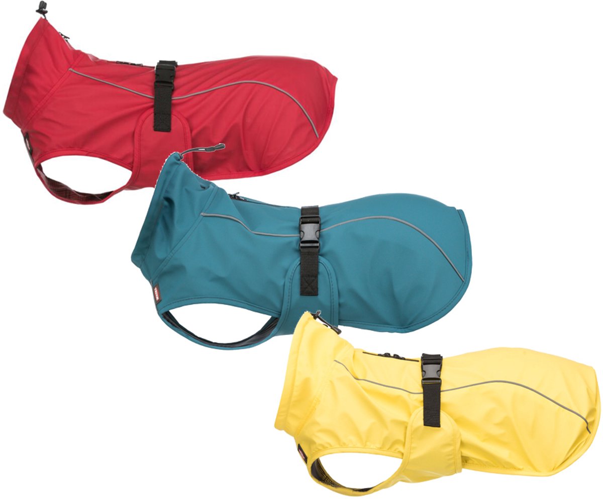 Trixie Regenjas Hond - Vimy - Geel - Ruglengte 62 cm - 3XL
