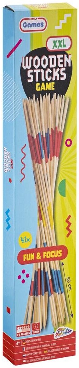 XXL houten stokken spel - outdoor | spellen voor kinderen | 50CM per stok - 41 stokken in totaal