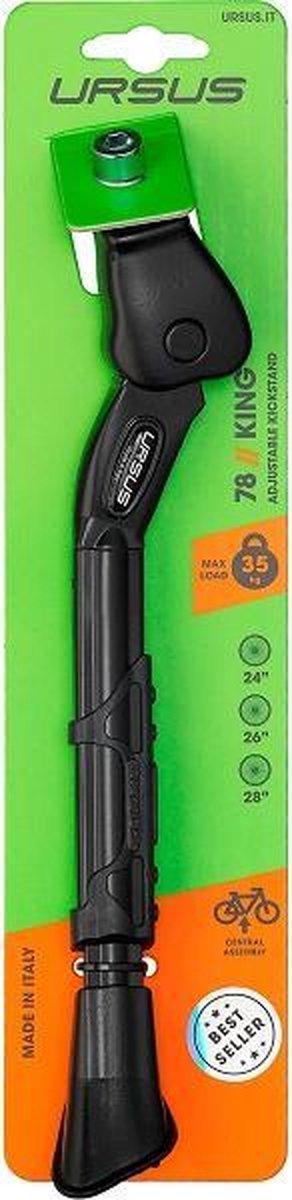 Ursus Verstelbare fietsstandaard - aluminium - zwart - 26-28 inch - max 35 kg