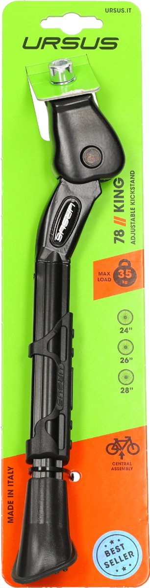 Ursus Verstelbare fietsstandaard - aluminium - zwart - 26-28 inch - max 35 kg