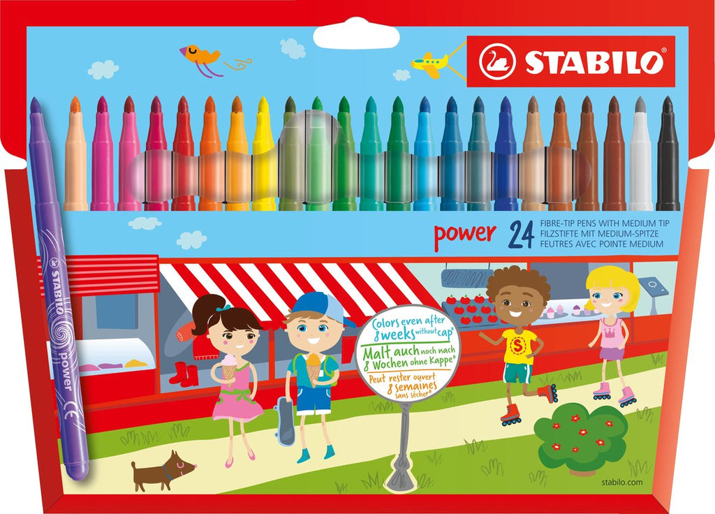 STABILO Power - Viltstift - Tot 8 Weken Zonder Dop