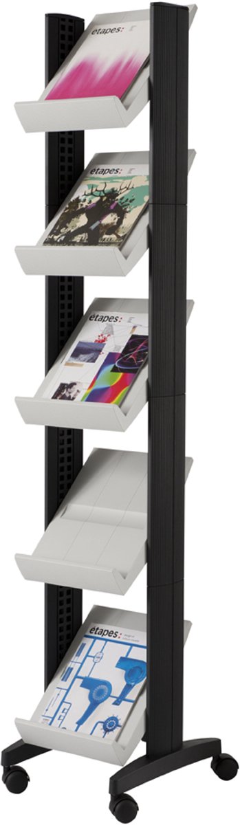 Paperflow Corner - Magazine Rack - Black - Polystyrene