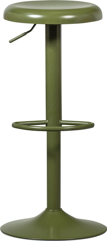 WOOOD Isaac Barkruk - Metaal - Warm Groen - 81x39x39