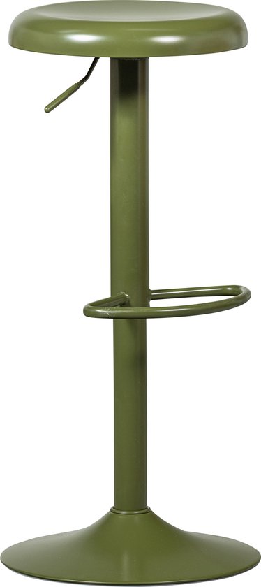 WOOOD Isaac Barkruk - Metaal - Warm Groen - 81x39x39