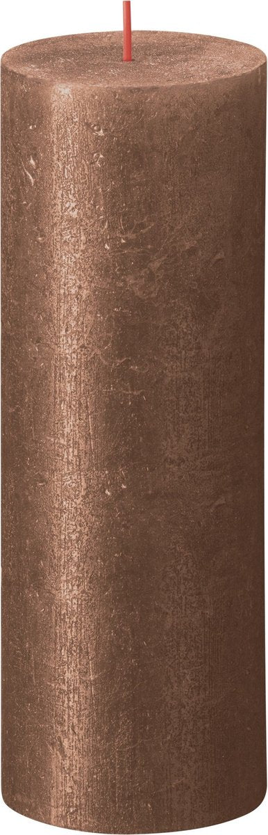 Bolsius Stompkaars Shimmer Copper - 19 cm / ø 7 cm