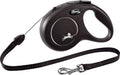 Flexi New Classic Koord - Hondenriem - Zwart - S - 8 meter