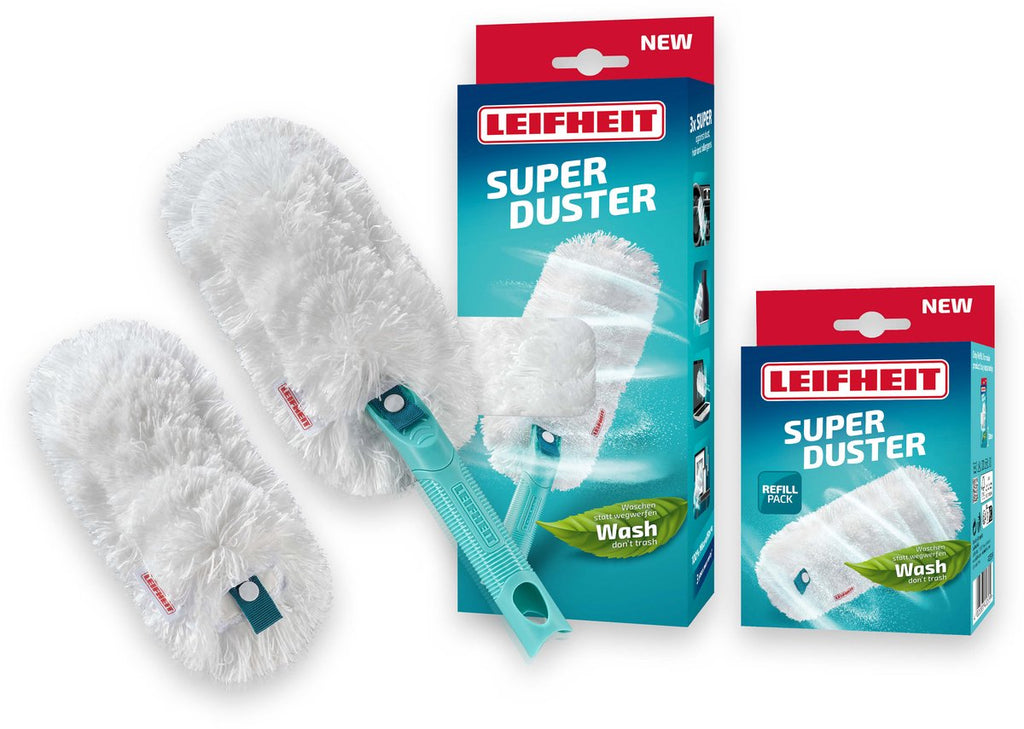 Leifheit Superduster M plumeau set - click system handvat