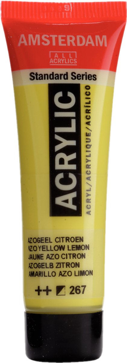 Paint - Acrylic - 267 - Azo yellow lemon - Amsterdam - 20ml