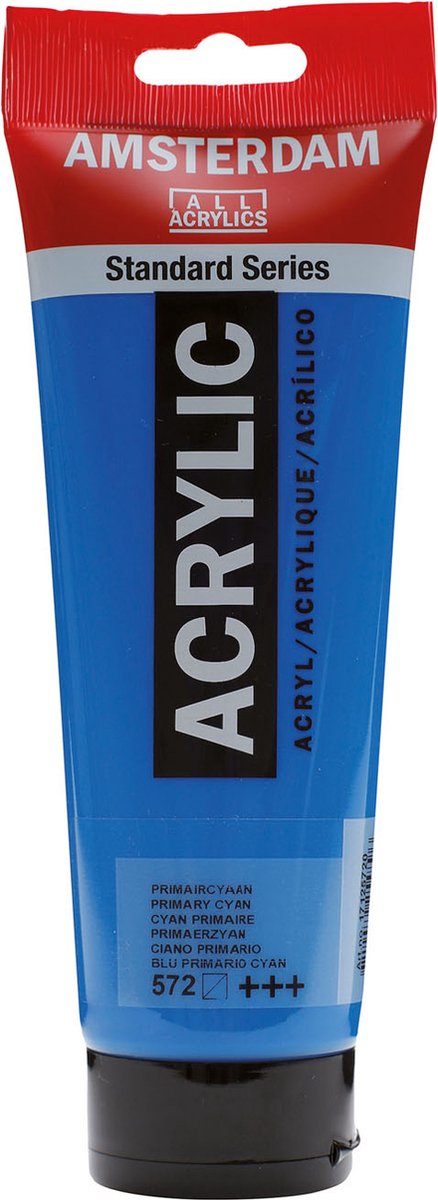Amsterdam Standard Series Acrylic Paint Tube 120 ml Primary Cyan 572