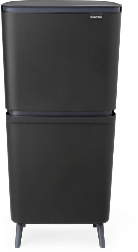 Brabantia SortUp Hi Prullenbak 20 + 25 liter - Afvalscheiding - Dark Grey